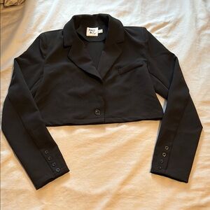 Black Cropped Blazer